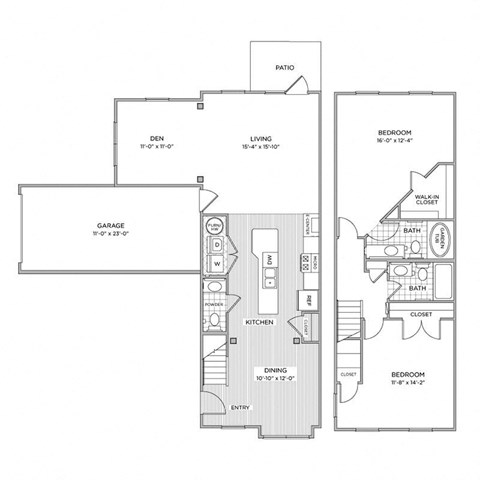 arlington park apartments floor plan cth2